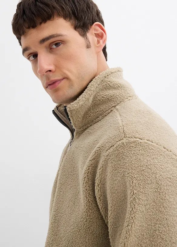 Fleecegenser i pilé, bonprix