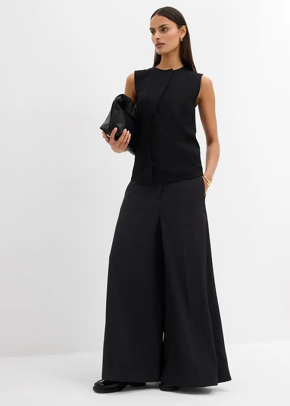 Asymmetrisk vest i Punto di Roma-materiale, bonprix