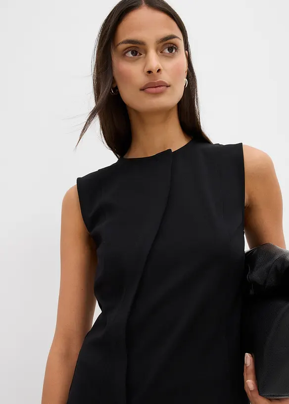 Asymmetrisk vest i Punto di Roma-materiale, bonprix