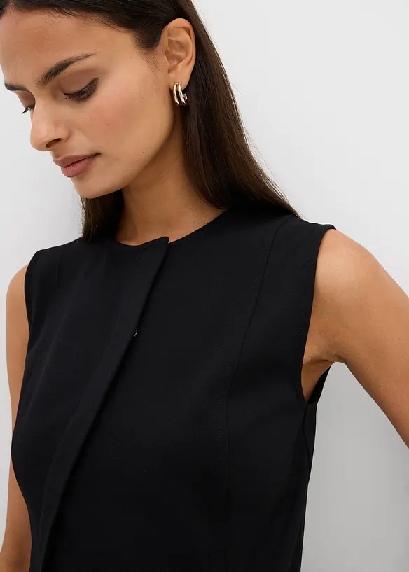 Asymmetrisk vest i Punto di Roma-materiale, bonprix