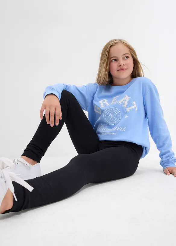 Varmende leggings i elastisk bomullsmateriale (3-pack), bonprix