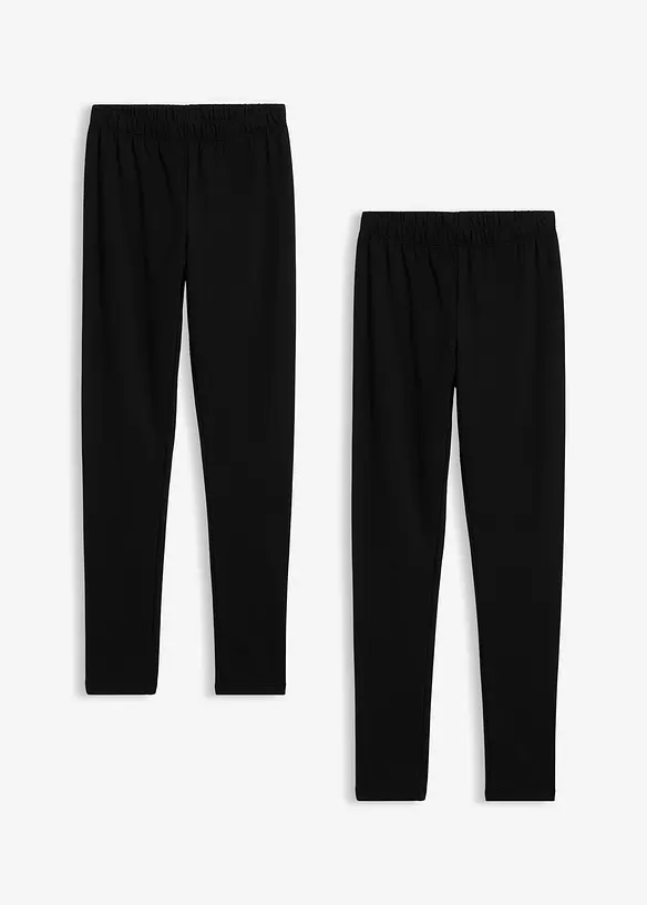 Varmende leggings i elastisk bomullsmateriale (3-pack), bonprix