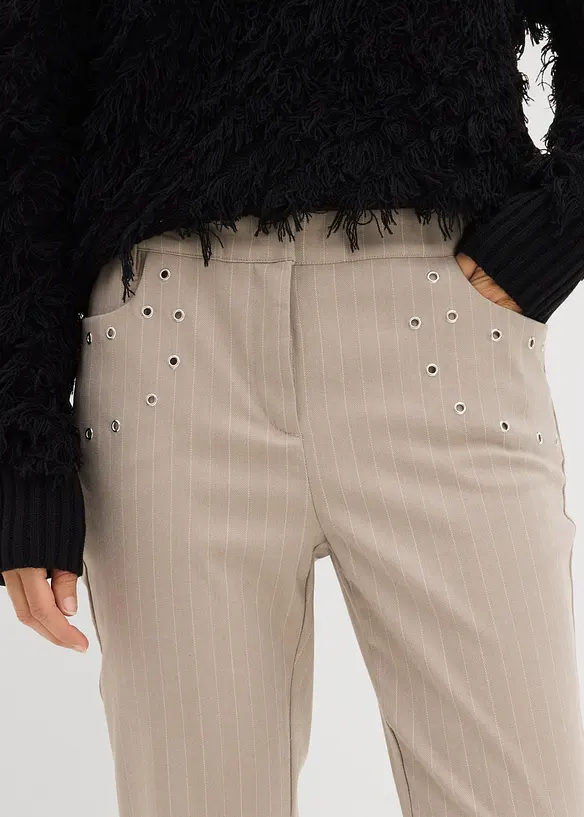 Slengbukse i lett viskosemiks, bonprix