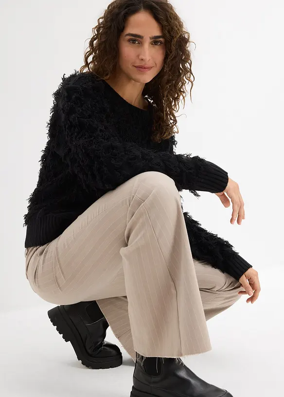 Slengbukse i lett viskosemiks, bonprix