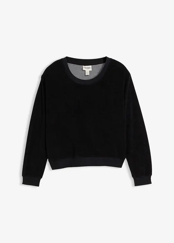 Sweatshirt i myk frotté, bonprix