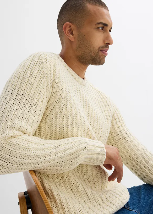 Grovstrikket genser, bonprix