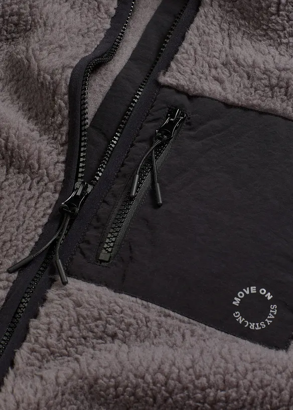 Funksjonsjakke i fleece, oversized, bonprix