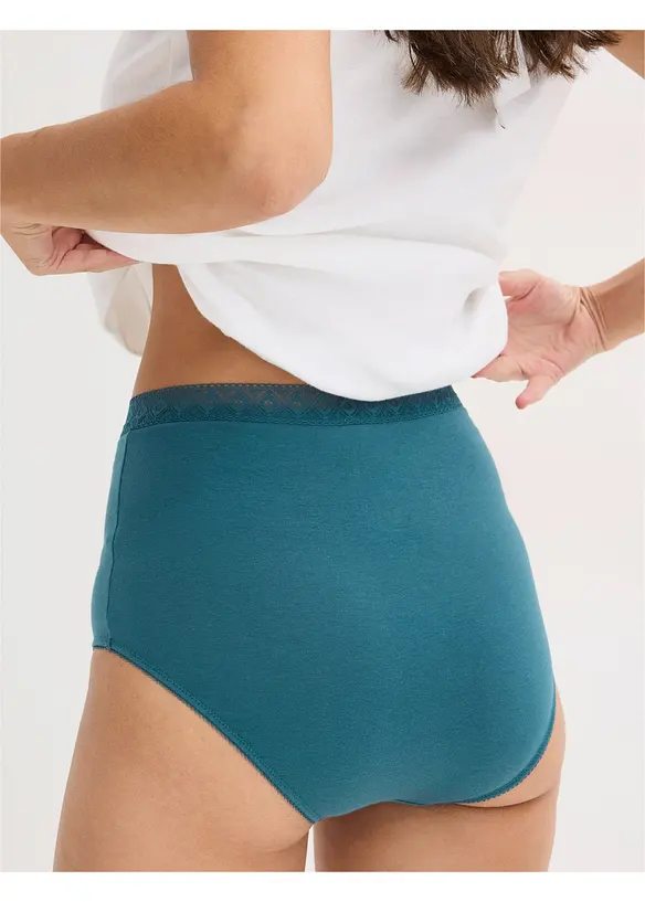 High Waist-truse med bomull (3-pack), bonprix