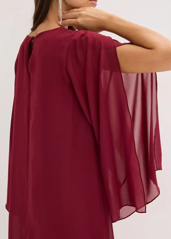 Chiffonkjole med strass-applikasjon, bonprix