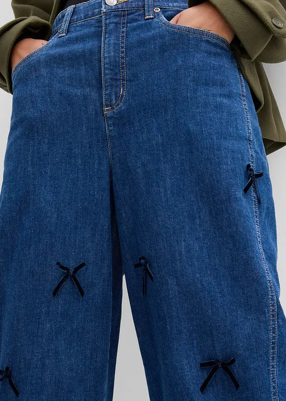 Barrel jeans High Waist, komfortlinning, bonprix