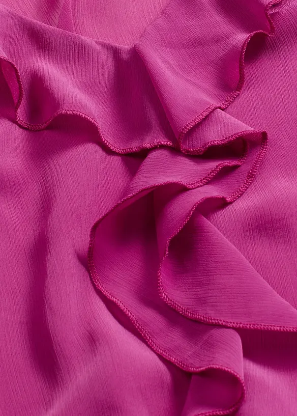 Bluse med volanger, bonprix