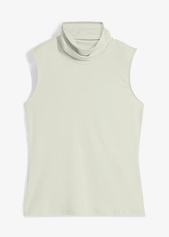 Topp med rullekrage i elastisk materiale, bonprix