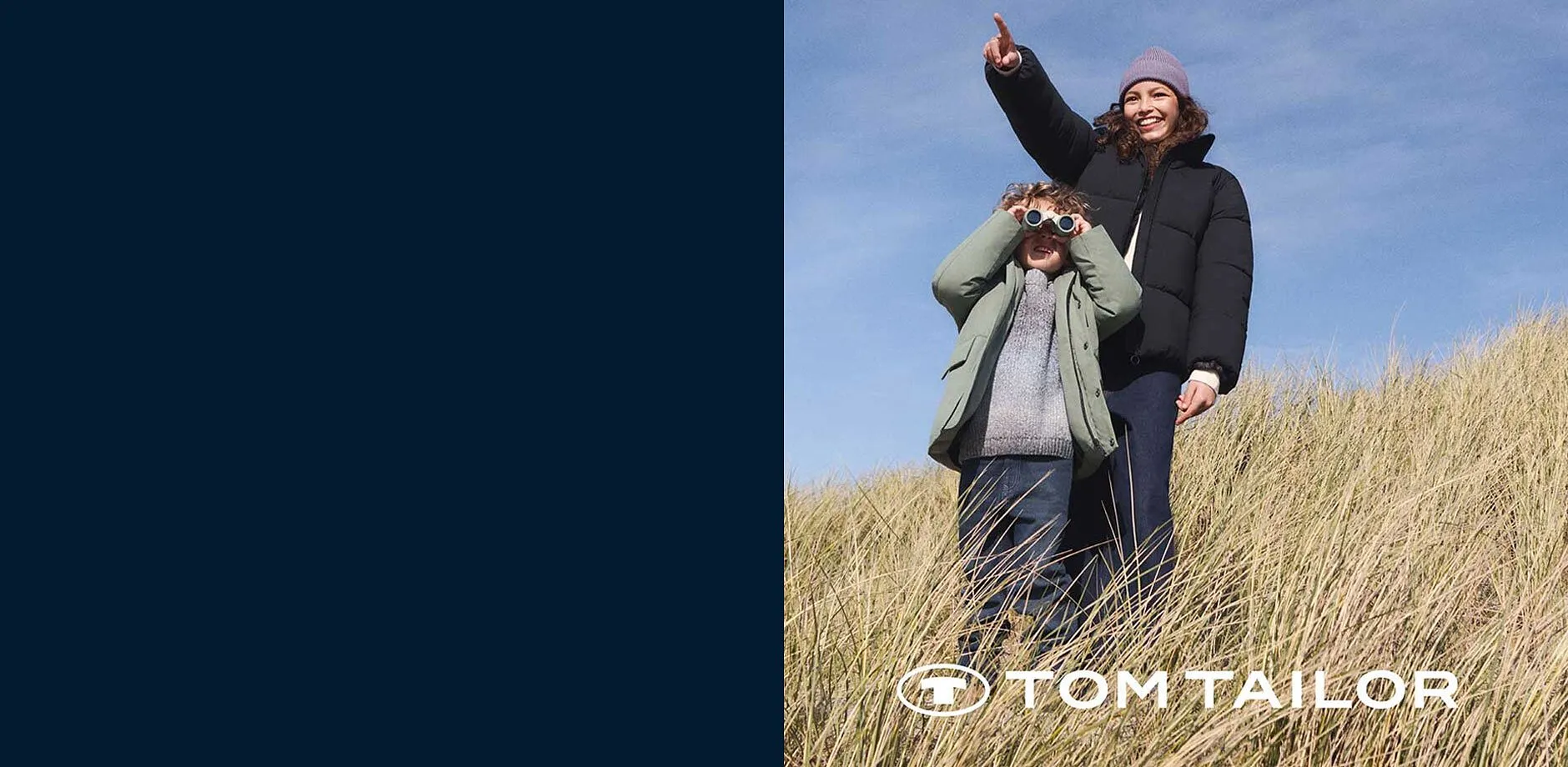 Varme vinterjakker og gensere fra Tom Tailor, beskytter mot kulden.