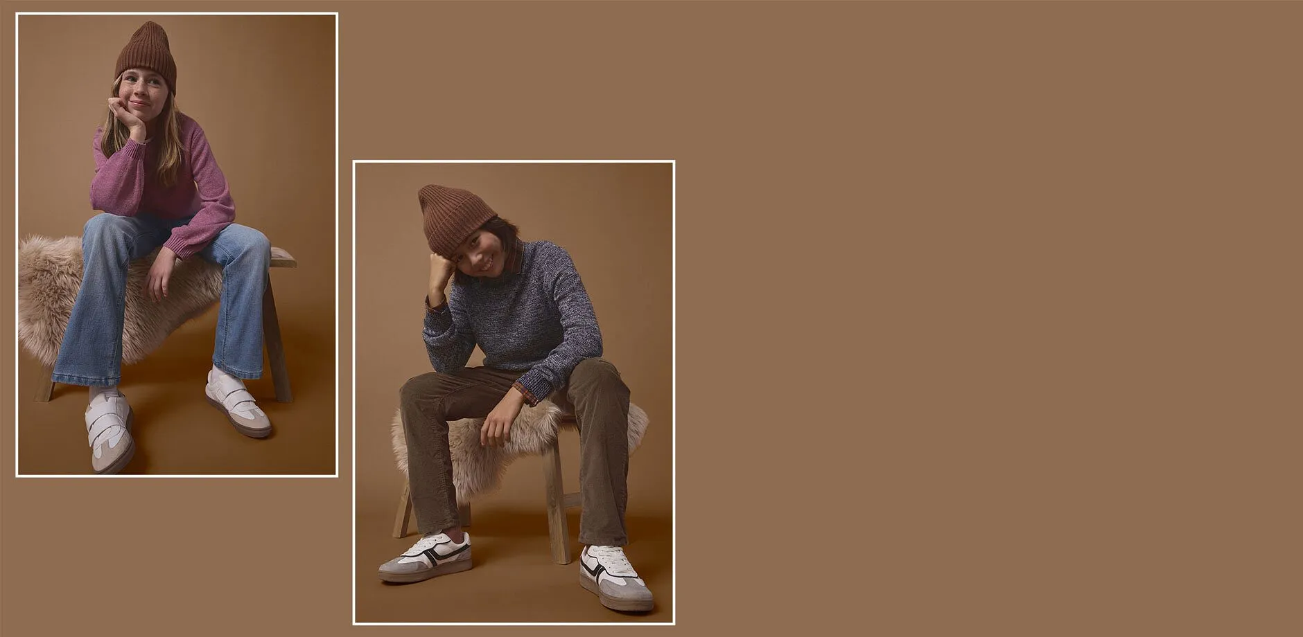 Kule luer, varme gensere, behagelige bukser og trendy sneakers.
