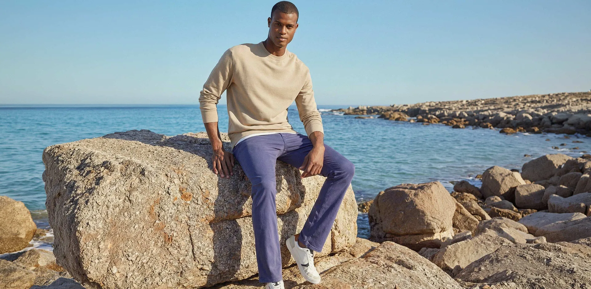 Herre - Sweatshirt - stengr&aring;