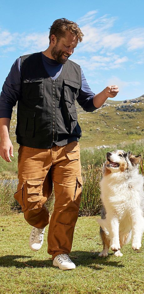 Herre - Utility-vest - sort