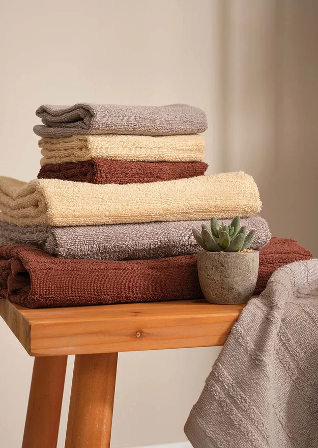 Hjem - H&aring;ndklesett (10-pakning) - kremhvit