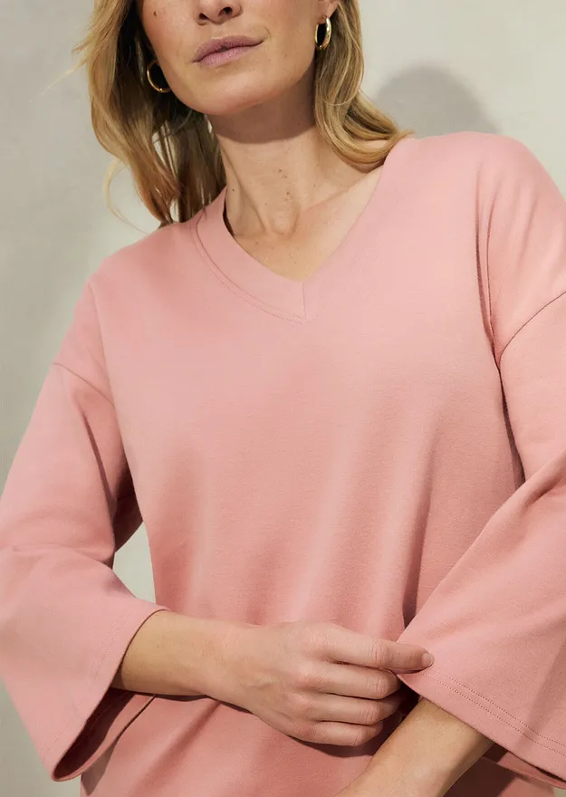 Trendy - T-skjorte i 100% &oslash;kologisk bomull - pudderbrun