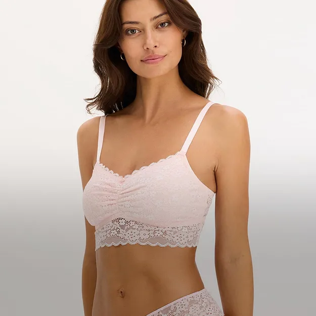 Sort bralette med tynne stropper