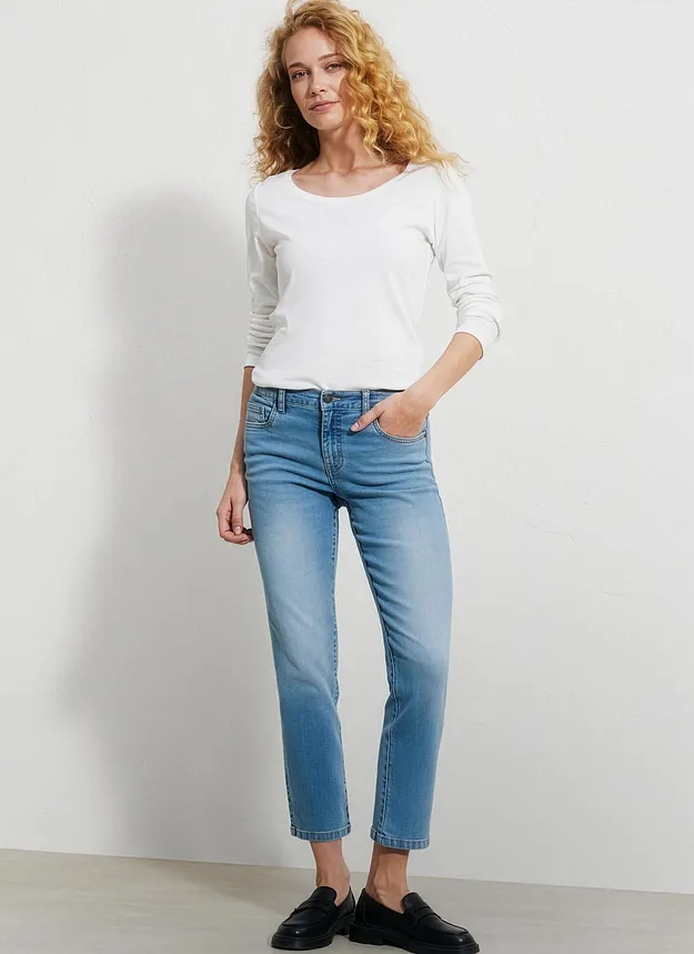 Dame - Kl&aelig;r - Jeans - Straight jeans