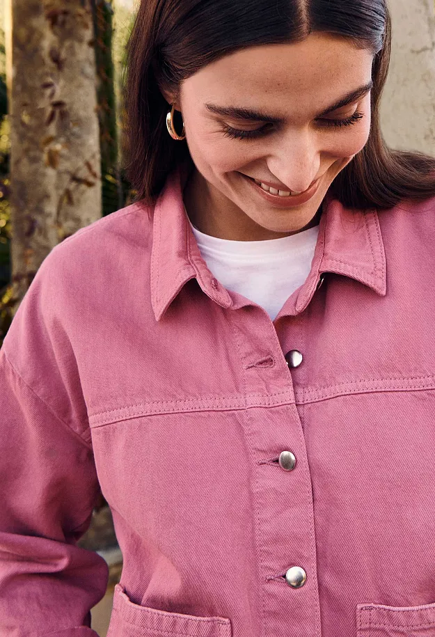 Heisenberg_FutureUse - Skjortejakke i 100% bomull - lys lilla