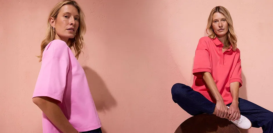 Trendy - T-skjorte i økologisk bomull - rosa