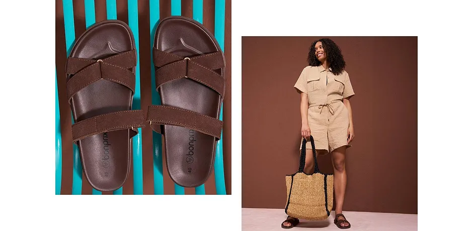 Trendy - Slip-in sandal - terrabrun