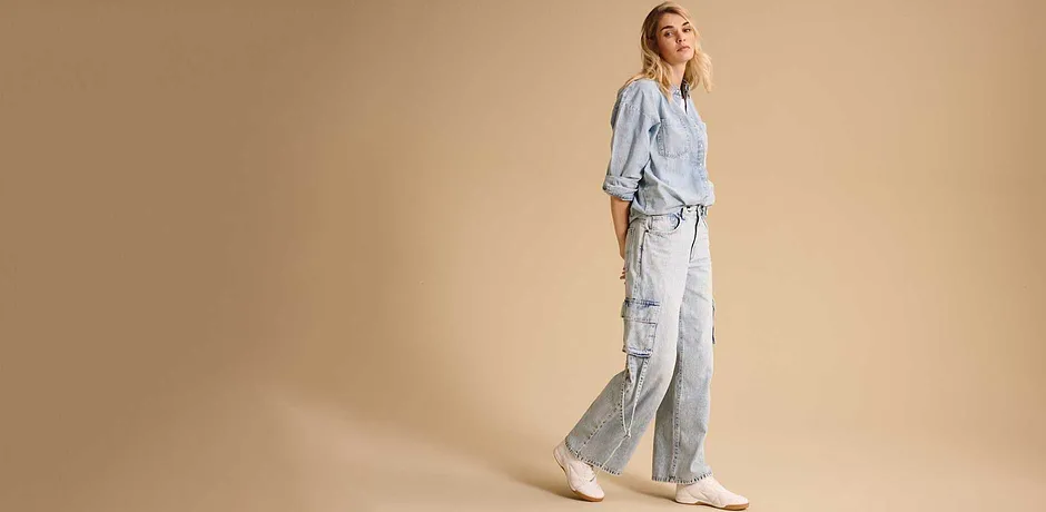 Dame - Klær - Jeans - Cargojeans