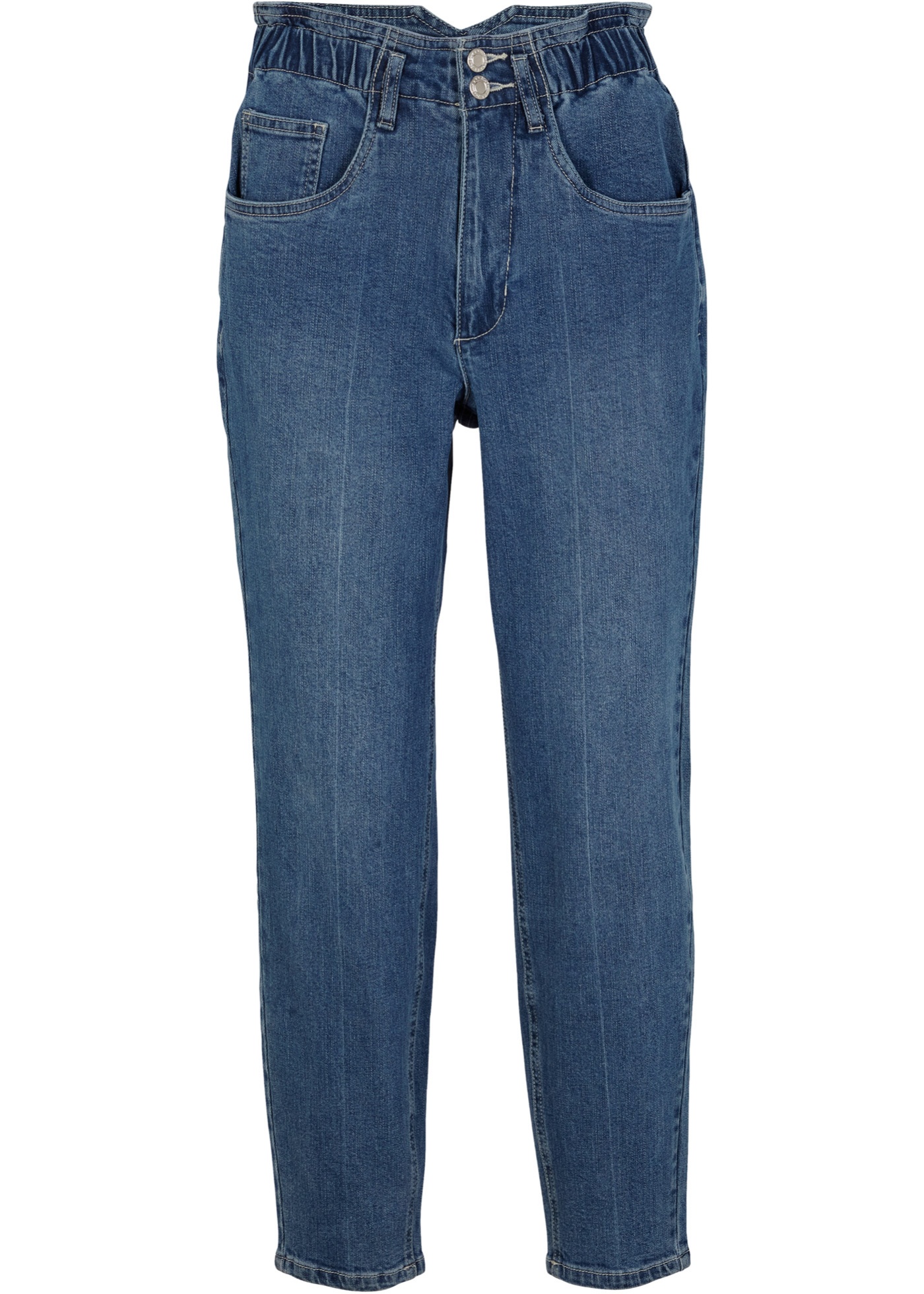 Paperbag-jeans med stretch