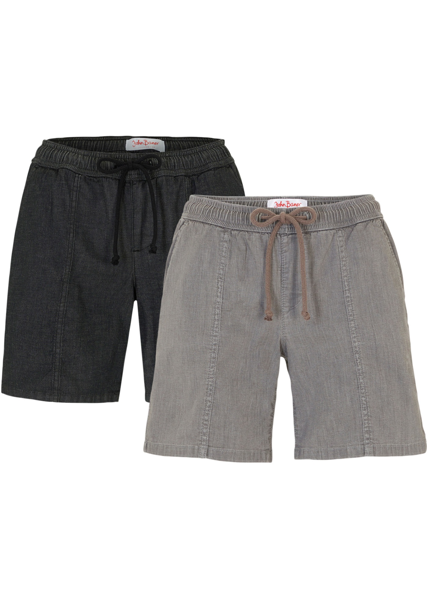 Jeansshorts med stretch (2-pack)
