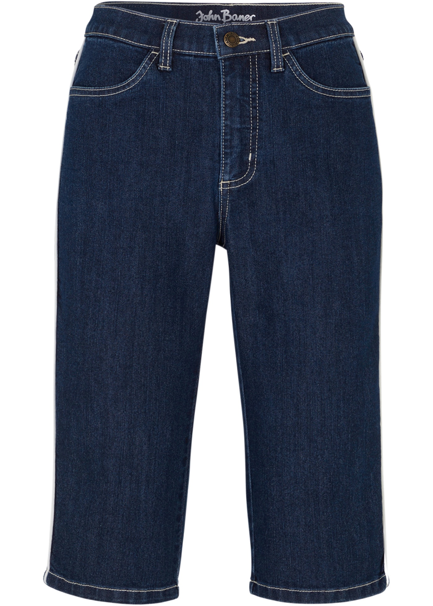 Komfortstretch jeans-bermuda