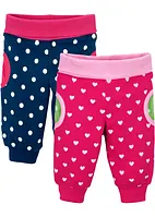 Baby-sweatbukse (2-pack) økologisk bomull, bpc bonprix collection