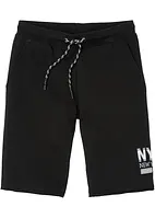 Sweat-bermudashorts med åpne kanter