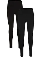 Stretch-leggings med økologisk bomull (2-pack), bonprix