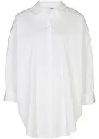 Oversized bluse av bomull med 3/4-lang arm, bonprix