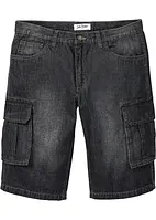 Bermudashorts i denim med cargolommer, Relaxed Fit