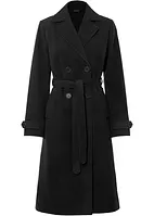 Vinter-trenchcoat med ull-look, bonprix