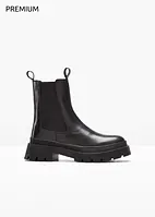 Chelsea boots i skinn, bonprix