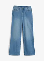 Wide Leg-jeans, Mid Waist, stretch