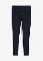 Leggings i denim look av bomullsmiks