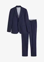 Dress i lin Slim Fit (2-delt sett): Blazer og bukse