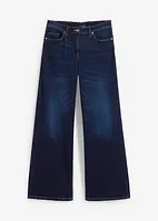 Stretch-jeans med vide ben og komfortlinning, bonprix