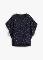 Kortermet georgette-bluse