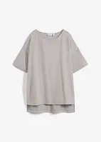 Oversized T-shirt i bomull med splitt i sidene, bonprix