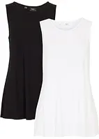 Lang viskose-topp, 2-pack
