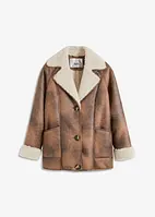 Shearling-jakke med lommer, bonprix