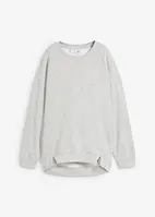 Oversized sweatshirt med splitt i nederkant, bonprix