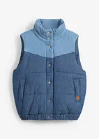 Vattert jeansvest, bonprix