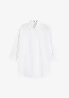 Oversized bluse av bomull med 3/4-lang arm