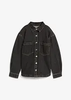 Skjortejakke i denim, oversized